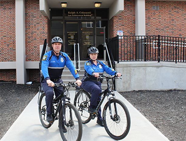 Bloomfield Township Police Officers on bicycles